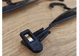 Вішалка прищіпка для білизни на 25см (чорна) №2